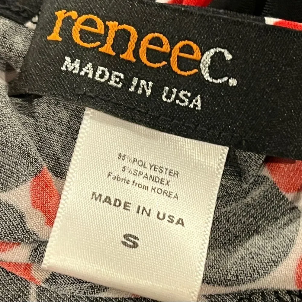 Reneec.‎ Polka Dot long sleeve Wrap Dress size small